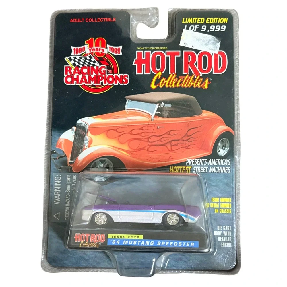 Racing Champions Hot Rod Collectibles Set 40 Ford 64 Mustang 33 Willys 1:64